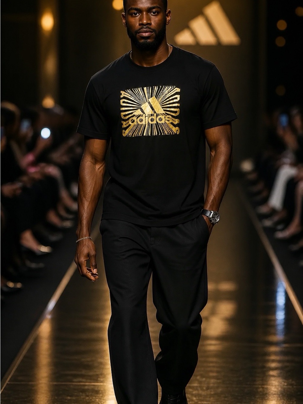 Adidas Men's Black T-Shirt